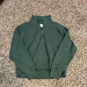 Green zip up